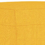 Repose-pied Jaune clair 70x55x41 cm Tissu – Image 3