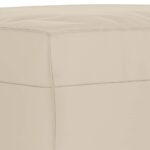 Repose-pied Crème 70x55x41 cm Tissu microfibre – Image 3