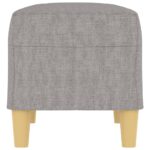 Banc Gris clair 70x35x41 cm Tissu – Image 2