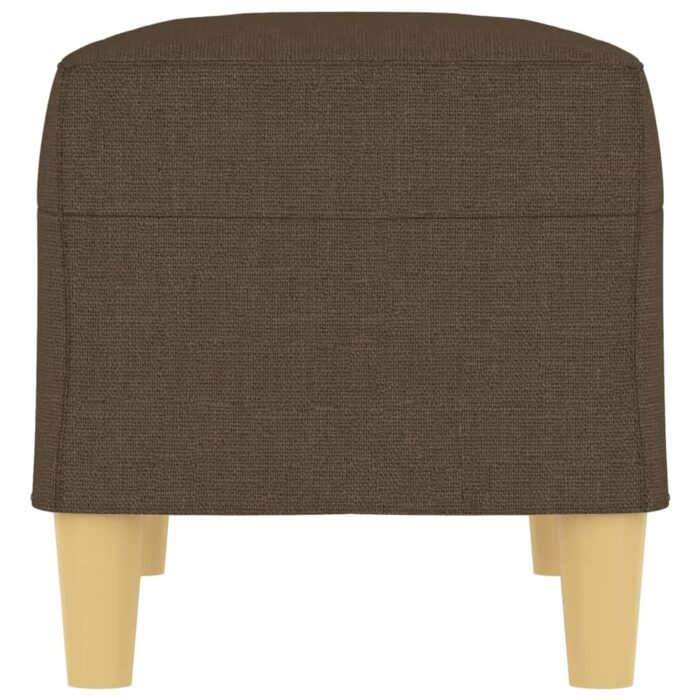 Banc Marron 70x35x41 cm Tissu – Image 2