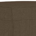 Banc Marron 70x35x41 cm Tissu – Image 3