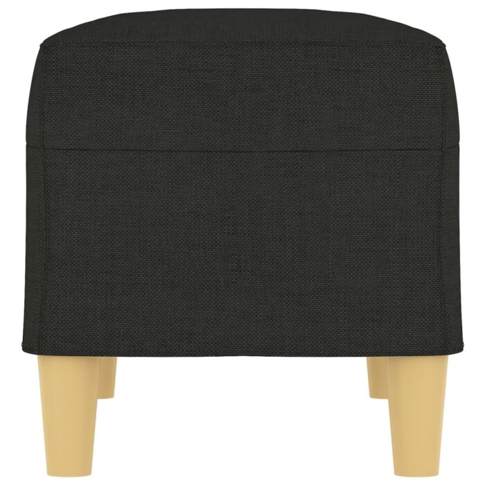Banc Noir 70x35x41 cm Tissu – Image 2