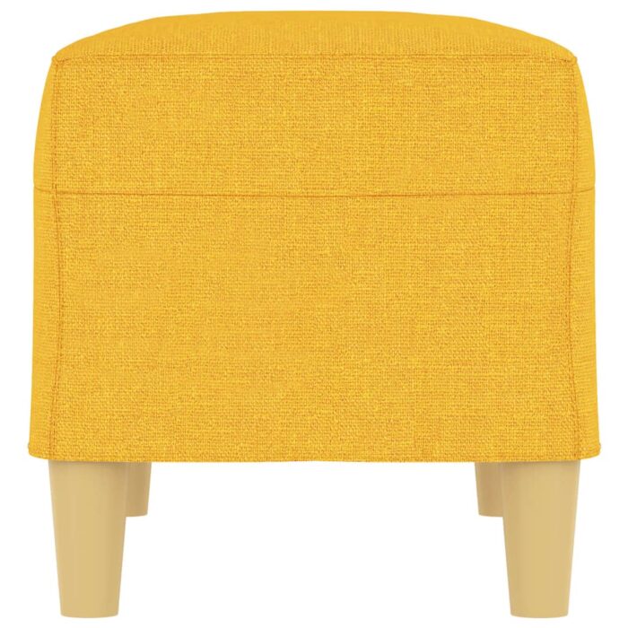 Banc Jaune clair 70x35x41 cm Tissu – Image 2