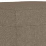 Banc Taupe 70x35x41 cm Tissu – Image 3