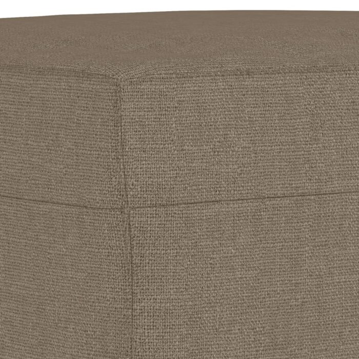 Banc Taupe 70x35x41 cm Tissu – Image 3