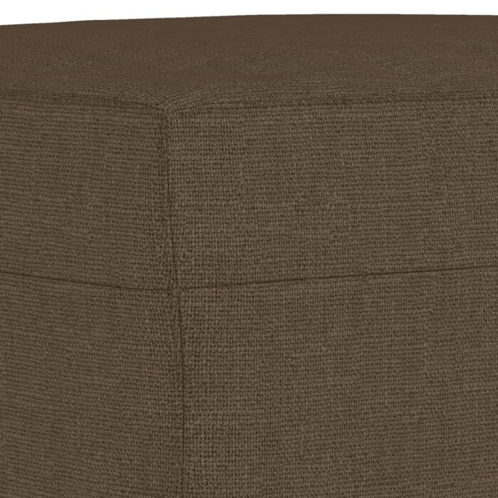 Banc Marron 100x35x41 cm Tissu – Image 3