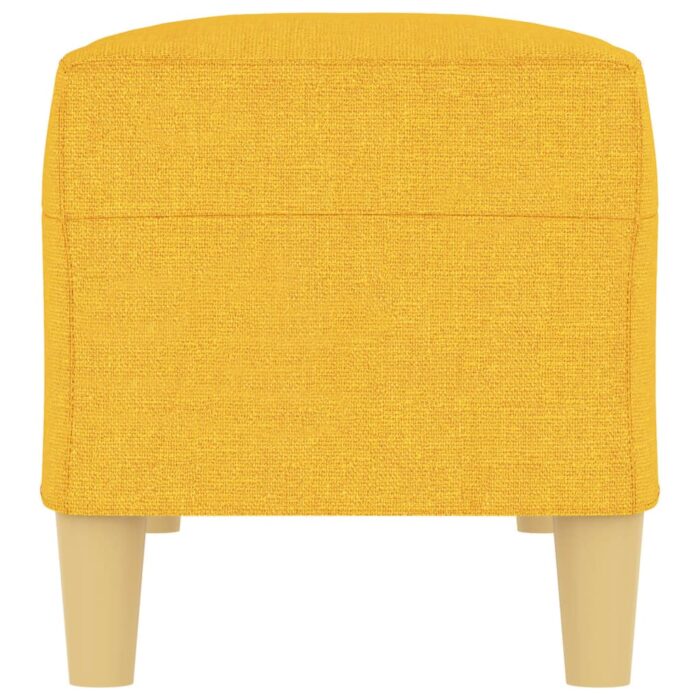 Banc Jaune clair 100x35x41 cm Tissu – Image 2