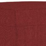 Banc Rouge bordeaux 100x35x41 cm Tissu – Image 3