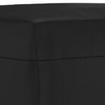 Banc Noir 70x35x41 cm Similicuir – Image 3