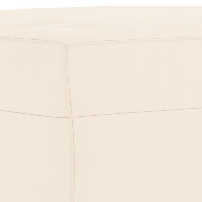 Banc Crème 70x35x41 cm Velours – Image 3