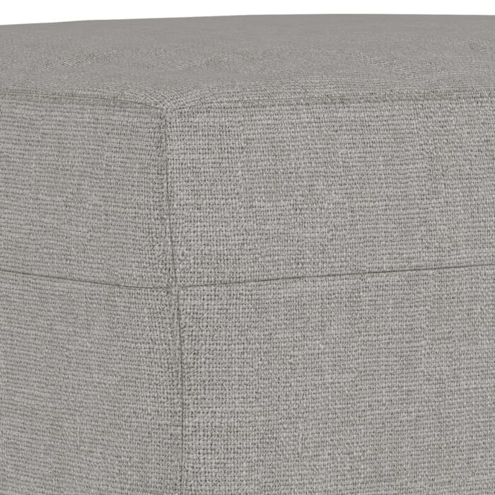 Banc Gris clair 100x35x41 cm Tissu – Image 3
