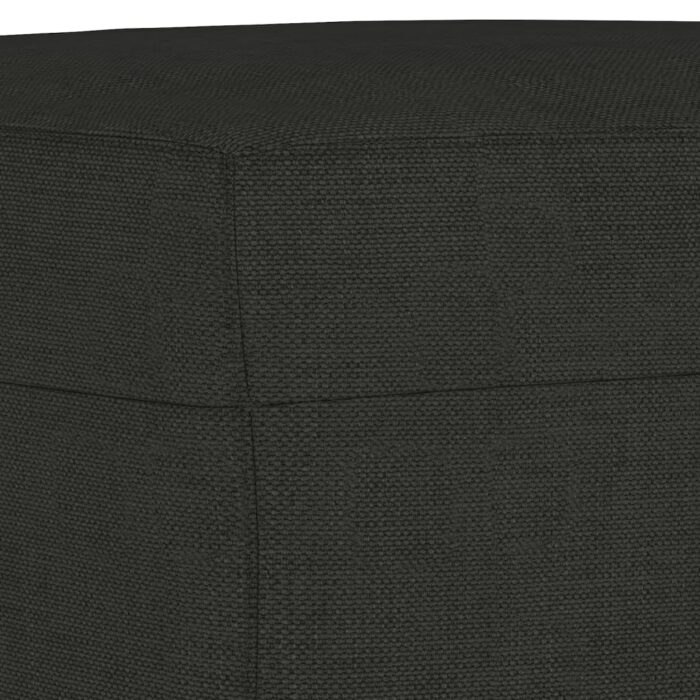Banc Noir 100x35x41 cm Tissu – Image 3