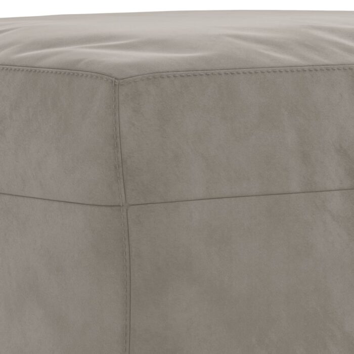 Banc Gris clair 100x35x41 cm Velours – Image 3