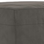 Banc Gris foncé 100x35x41 cm Velours – Image 3
