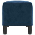 Banc Bleu 100x35x41 cm Velours – Image 2