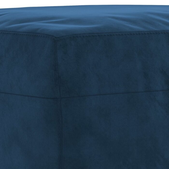 Banc Bleu 100x35x41 cm Velours – Image 3