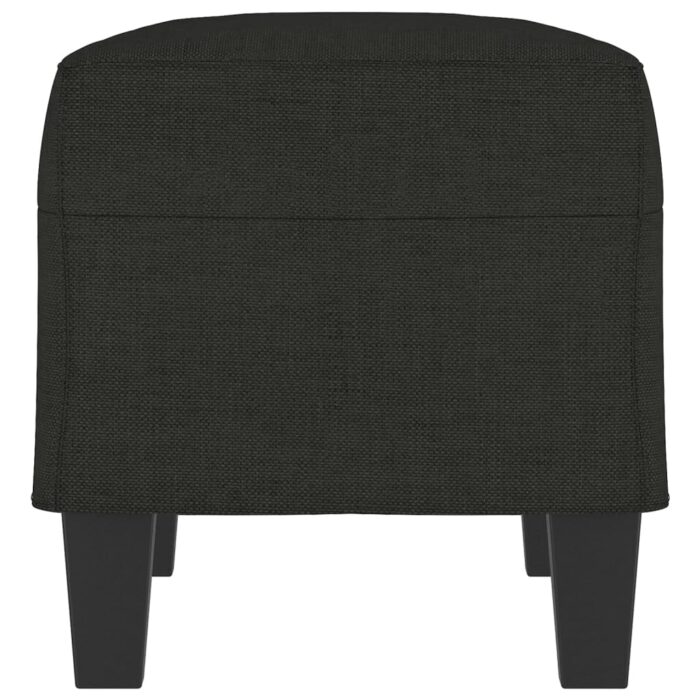 Banc Noir 70x35x41 cm Tissu – Image 2