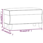 Banc Noir 70x35x41 cm Tissu – Image 5