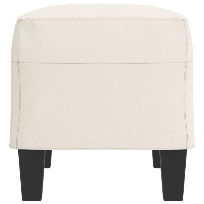 Banc Crème 70x35x41 cm Similicuir – Image 2