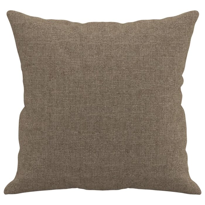 Coussins décoratifs lot de 2 Taupe 40x40 cm Tissu – Image 2