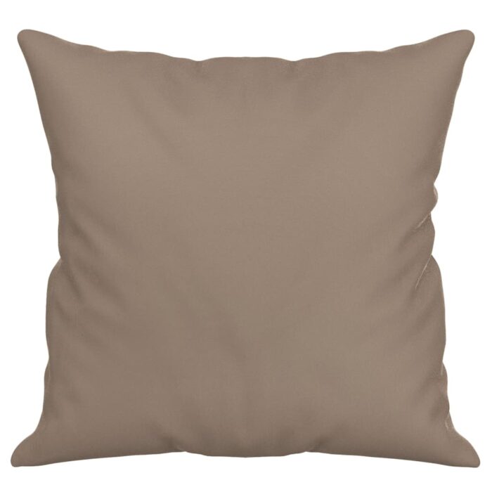 Coussins décoratifs lot de 2 Taupe 40x40 cm Tissu microfibre – Image 2