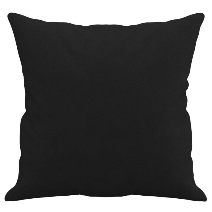 Coussins décoratifs lot de 2 Noir 40x40 cm Tissu microfibre – Image 2