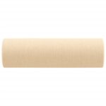 Coussins décoratifs 2 pcs Crème Ø15x50 cm Tissu – Image 2