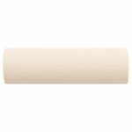 Coussins décoratifs 2 pcs Crème Ø15x50 cm Velours – Image 2
