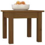 Table basse Marron miel 35x35x30 cm Bois massif de pin – Image 4
