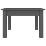 Table basse Gris 45x45x30 cm Bois massif de pin – Image 2