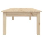 Table basse 110x50x30 cm Bois massif de pin – Image 2
