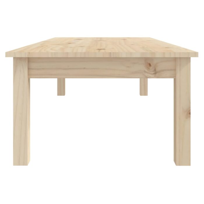 Table basse 110x50x30 cm Bois massif de pin – Image 2