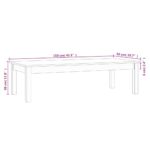 Table basse 110x50x30 cm Bois massif de pin – Image 6