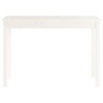 Table console Blanc 110x40x75 cm Bois massif de pin – Image 3