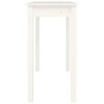 Table console Blanc 110x40x75 cm Bois massif de pin – Image 4