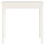 Table console Blanc 80x40x75 cm Bois massif de pin – Image 3