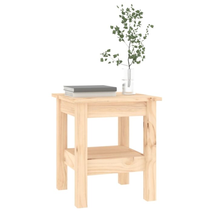 Table basse 35x35x40 cm Bois massif de pin – Image 3
