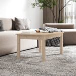 Table basse 80x50x40 cm Bois massif de pin – Image 3