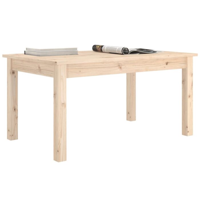 Table basse 80x50x40 cm Bois massif de pin – Image 4