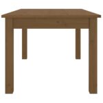 Table basse Marron miel 80x50x40 cm Bois massif de pin – Image 2