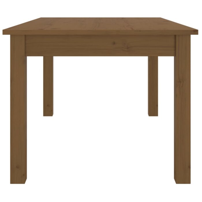 Table basse Marron miel 80x50x40 cm Bois massif de pin – Image 2