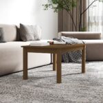 Table basse Marron miel 80x50x40 cm Bois massif de pin – Image 3