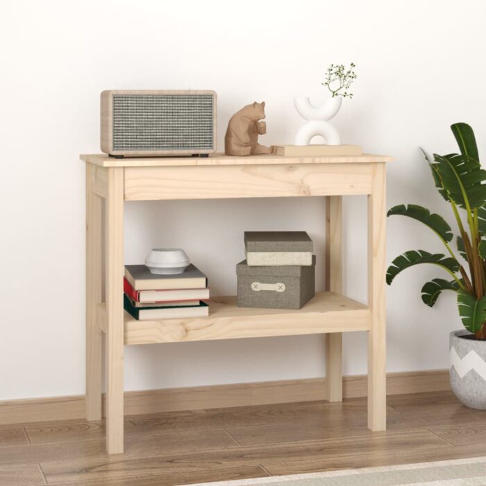 Table console 80x40x75 cm Bois massif de pin – Image 1