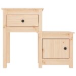 Tables de chevet 2 pcs 79,5x38x65,5 cm Bois de pin massif – Image 3