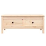 Table basse 100x50x40 cm Bois massif de pin – Image 4