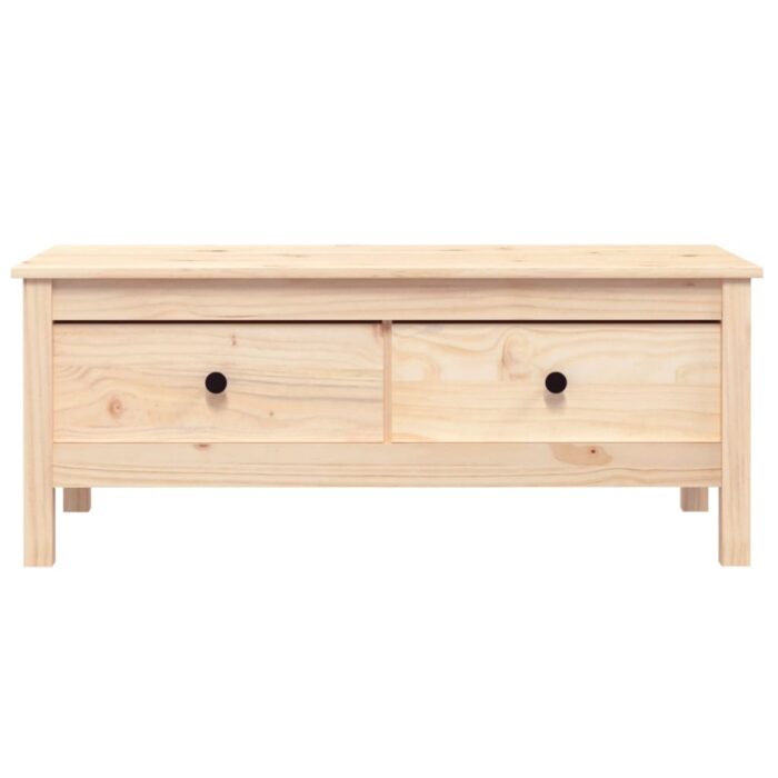 Table basse 100x50x40 cm Bois massif de pin – Image 4