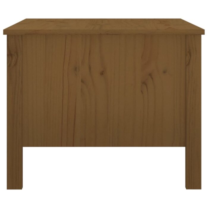 Table basse Marron miel 100x50x40 cm Bois massif de pin – Image 5