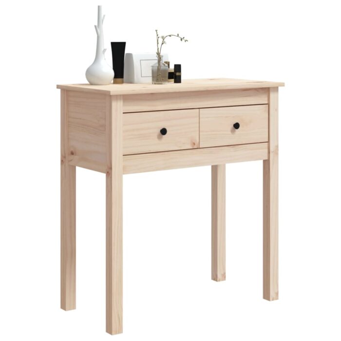 Table console 70x35x75 cm Bois massif de pin – Image 2
