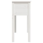 Table console Blanc 70x35x75 cm Bois massif de pin – Image 6