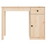 Bureau 100x50x75 cm Bois massif de pin – Image 4